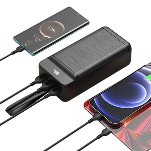 Внешний аккумулятор XO PR157 40000 mAh 3-Input PD20W + QC22.5W with light (Black) UA