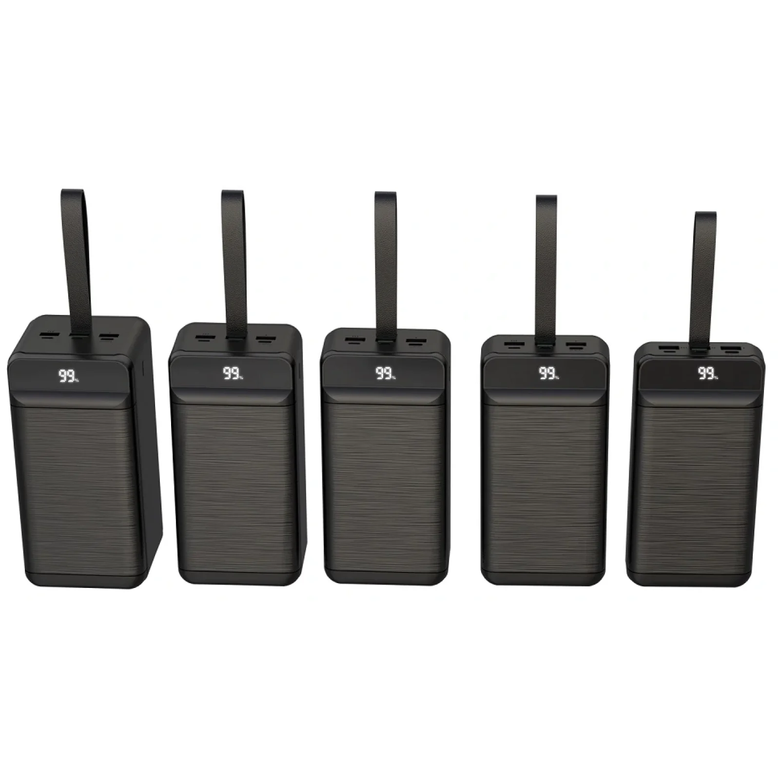 Зовнішній акумулятор XO PR157 40000 mAh 3-Input PD20W + QC22.5W with light Black UA