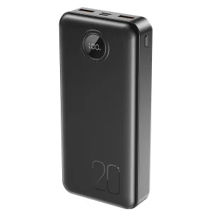 Зовнішній акумулятор XO PR239 20000 mAh PD20W + QC22.5W (Чорний) UA