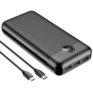 Зовнішній акумулятор YENKEE YPB 3018 30000 mAh PD20W Black UA