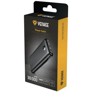 Зовнішній акумулятор YENKEE YPB 3018 30000 mAh PD20W Black UA