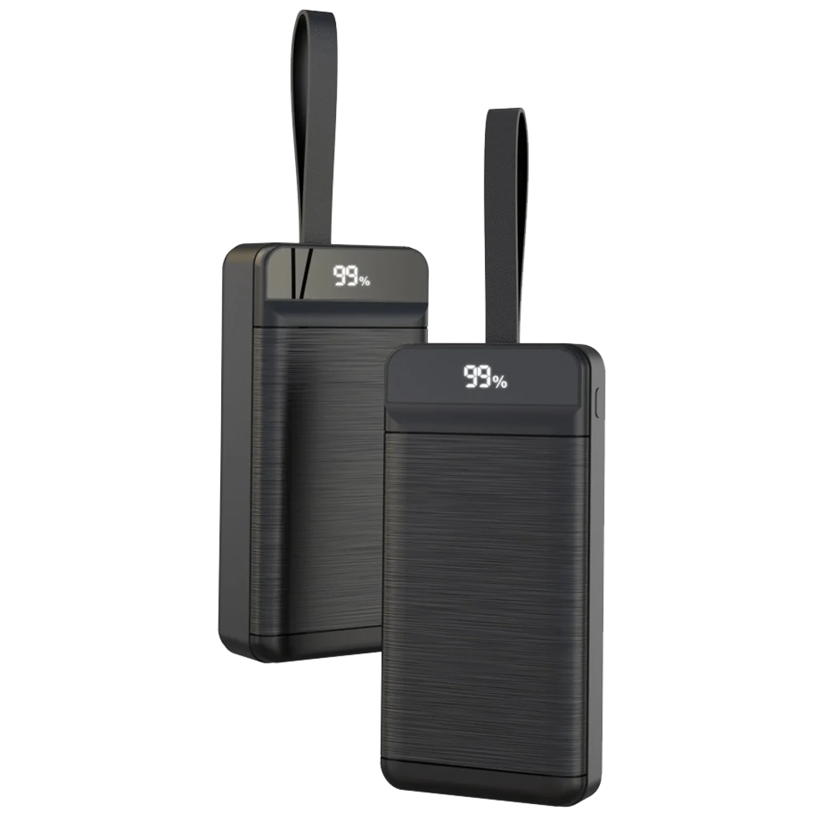 Зовнішній акумулятор XO PR158 50000 mAh 3-Input PD20W + QC22.5W with light Black UA