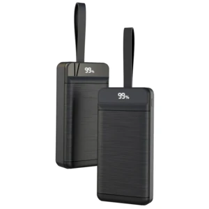Зовнішній акумулятор XO PR158 50000 mAh 3-Input PD20W + QC22.5W with light Black UA