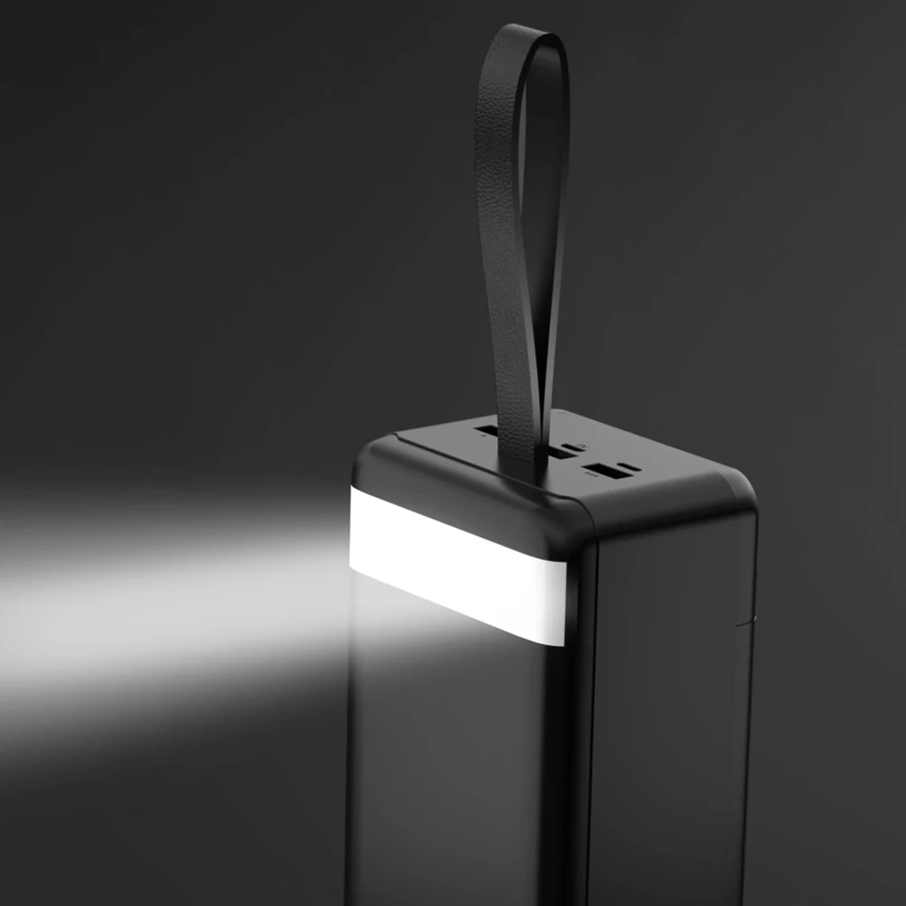Зовнішній акумулятор XO PR158 50000 mAh 3-Input PD20W + QC22.5W with light Black UA