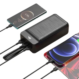 Зовнішній акумулятор XO PR158 50000 mAh 3-Input PD20W + QC22.5W with light Black UA