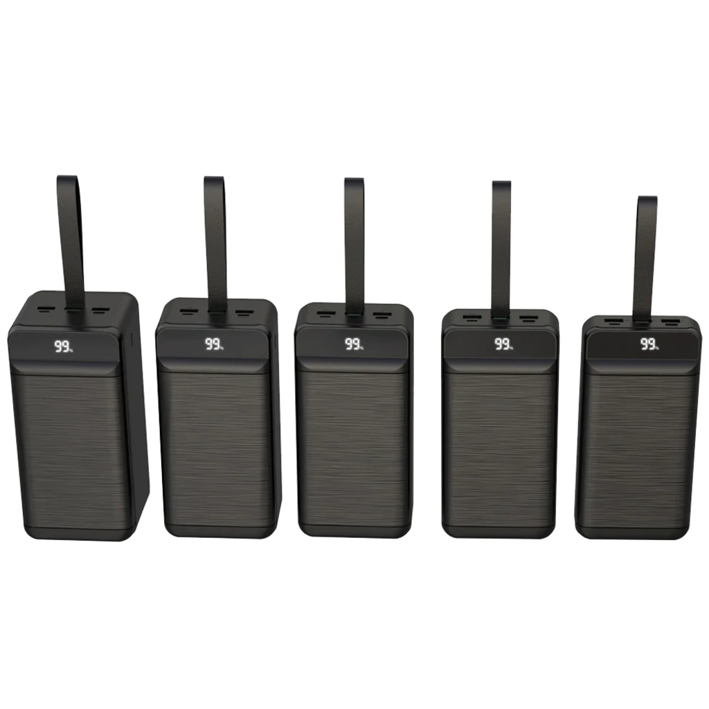 Зовнішній акумулятор XO PR158 50000 mAh 3-Input PD20W + QC22.5W with light Black UA
