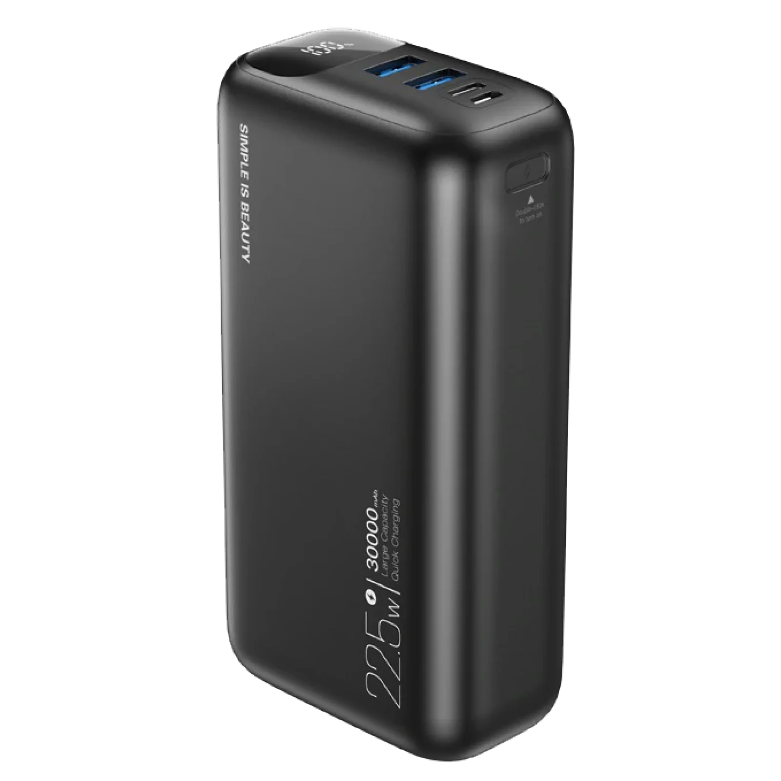 Внешний аккумулятор XO PR200 30000 mAh PD20W + QC22.5W Black UA