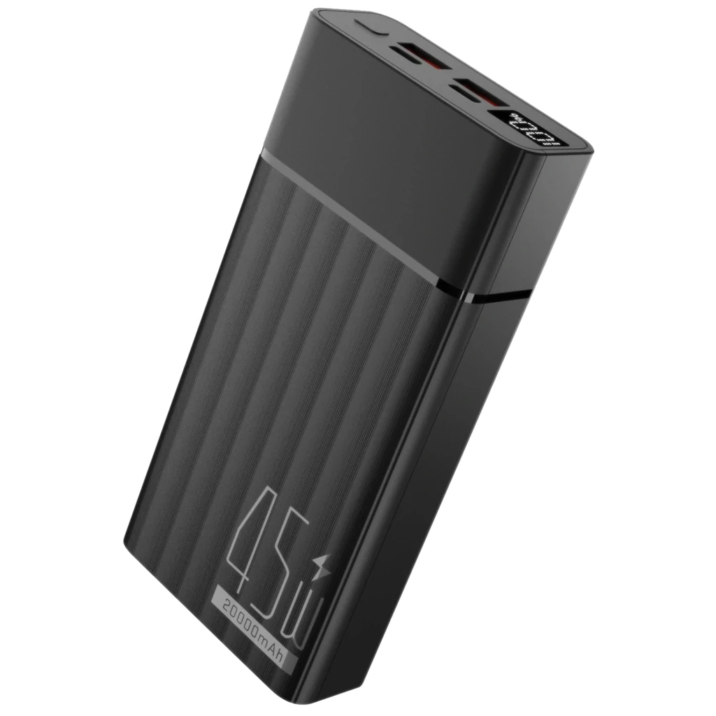 Зовнішній акумулятор Yenkee YPB 2145 20000 mAh PD 45W (Black) UA
