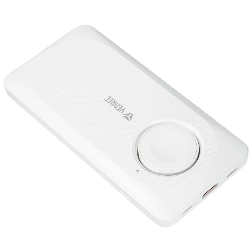 Зовнішній акумулятор Yenkee YPB 510 10000 mAh PD 22,5W 3in1 Qi Wireless (White) UA