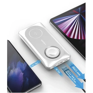 Зовнішній акумулятор Yenkee YPB 510 10000 mAh PD 22,5W 3in1 Qi Wireless (White) UA