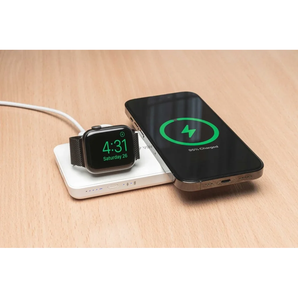 Зовнішній акумулятор Yenkee YPB 510 10000 mAh PD 22,5W 3in1 Qi Wireless (White) UA