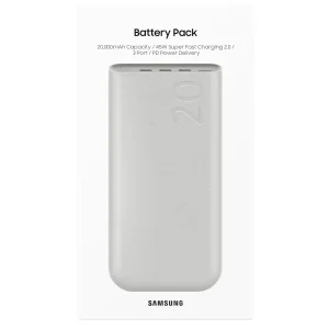 Зовнішній акумулятор SAMSUNG Battery Pack 20000mAh 45W (EB-P4520XUEGEU) / Beige UA