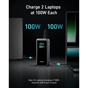 Зовнішній акумулятор Anker Prime 20000 mAh 200W PD Black UA
