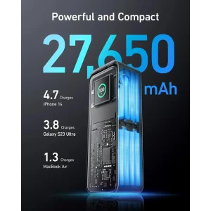 Зовнішній акумулятор Anker Prime 27650 mAh 250W PD Black (A1340011) UA