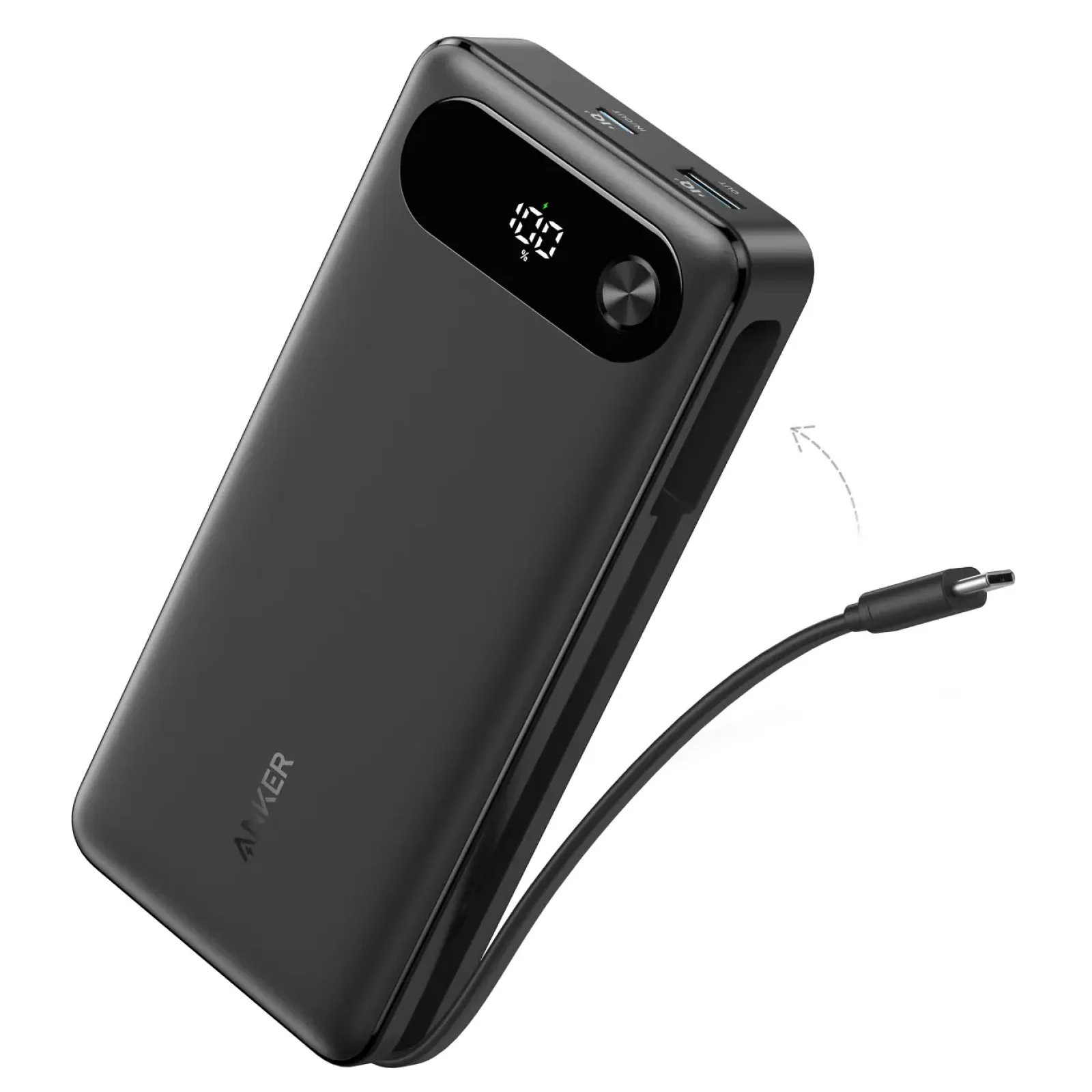 Зовнішній акумулятор Anker PowerCore 20000 mAh 87W PD Built-In USB-C Cable Black UA