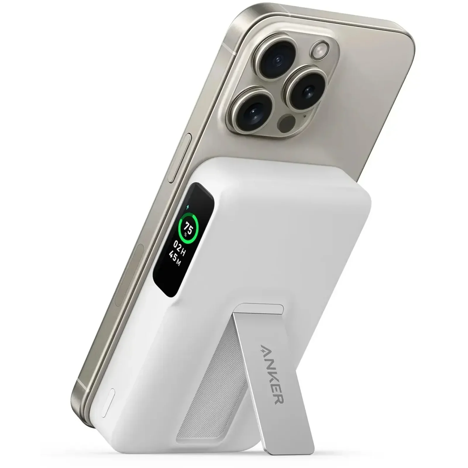 Зовнішній акумулятор Anker MagGo 10000 mAh Qi2 15W + USB-C PD 27W White UA