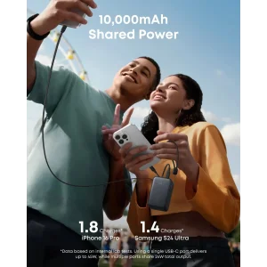 Внешний аккумулятор Anker Nano 10000 mAh 45W Built-In USB-C Cable Black UA