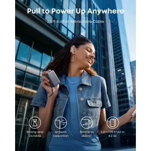 Внешний аккумулятор Anker Nano 10000 mAh 45W Built-In USB-C Cable Black UA