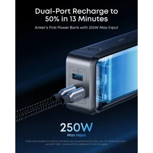 Зовнішній акумулятор Anker Prime 26000 mAh 300W PD Black (A110AH11) UA