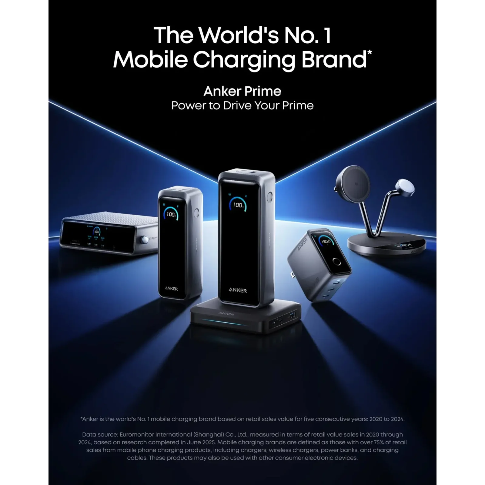 Зовнішній акумулятор Anker Prime 26000 mAh 300W PD Black (A110AH11) UA