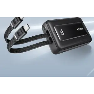 Зовнішній акумулятор Anker Zolo 20000 mAh Built-in Dual USB-C Black (A1681H12) UA