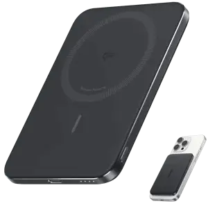 Зовнішній акумулятор Anker Nano - 5000 mAh Qi2 15W MagGo Slim Black UA