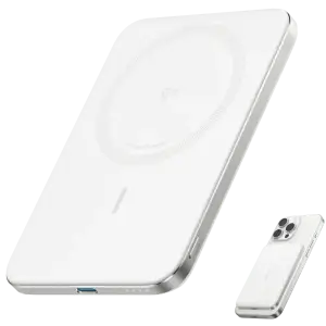 Внешний аккумулятор Anker Nano - 5000 mAh Qi2 15W MagGo Slim White UA