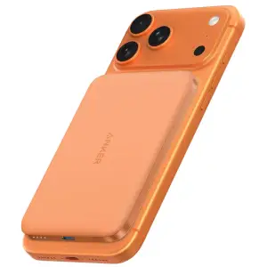 Внешний аккумулятор Anker Nano - 5000 mAh Qi2 15W MagGo Slim Orange UA