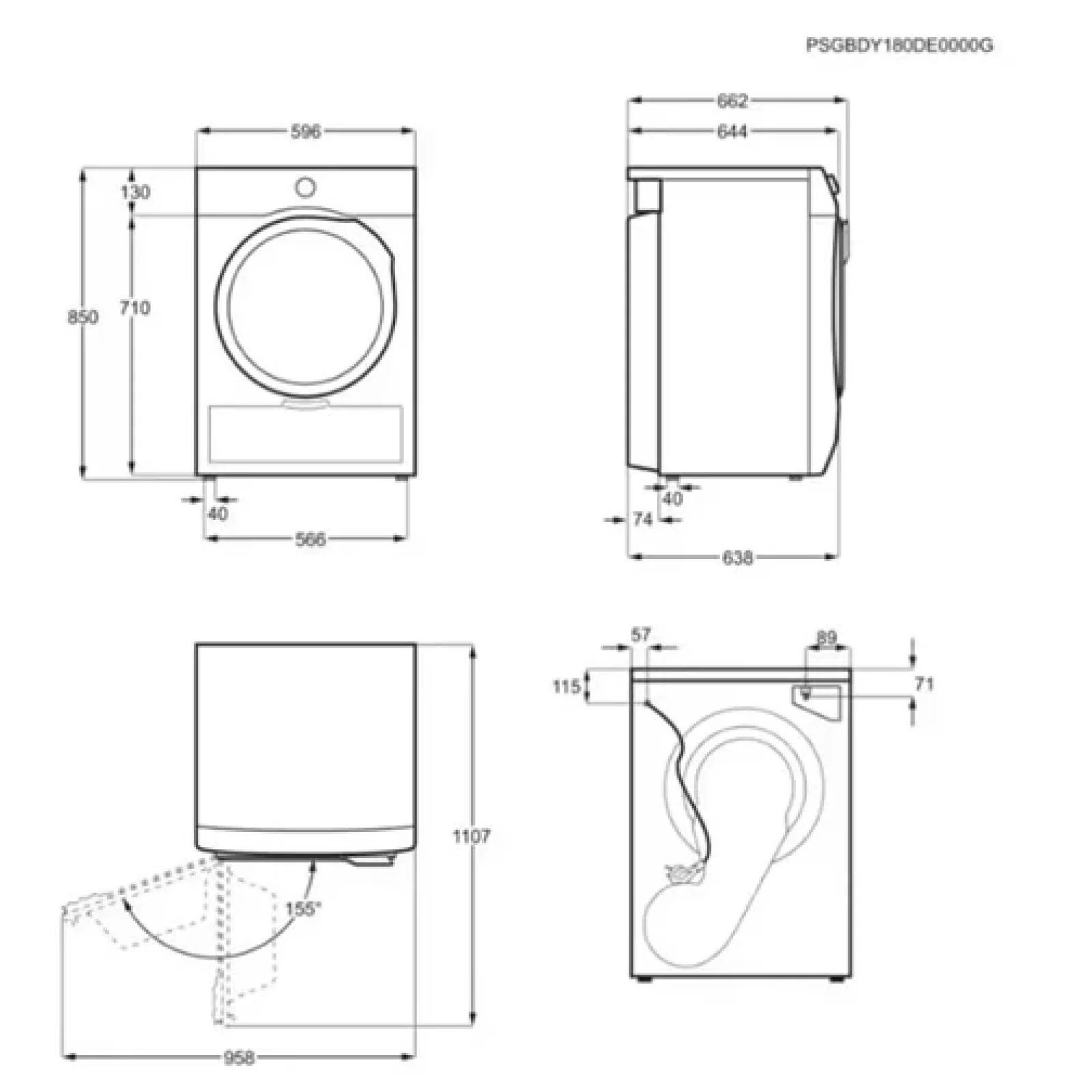 Сушильный автомат Electrolux EW6D283YU UA