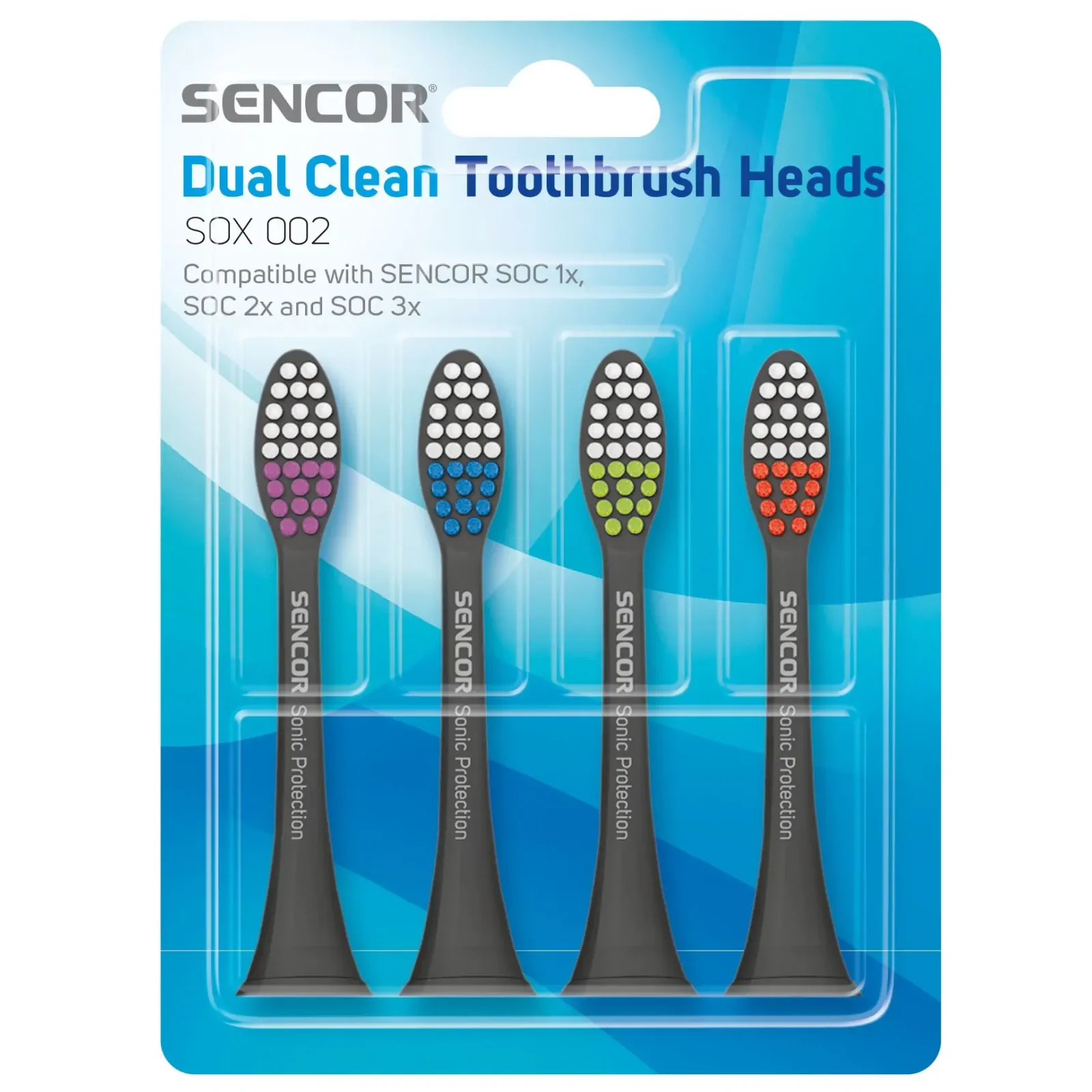 Насадки для зубної щітки SENCOR SOX 002 (сірий) UA