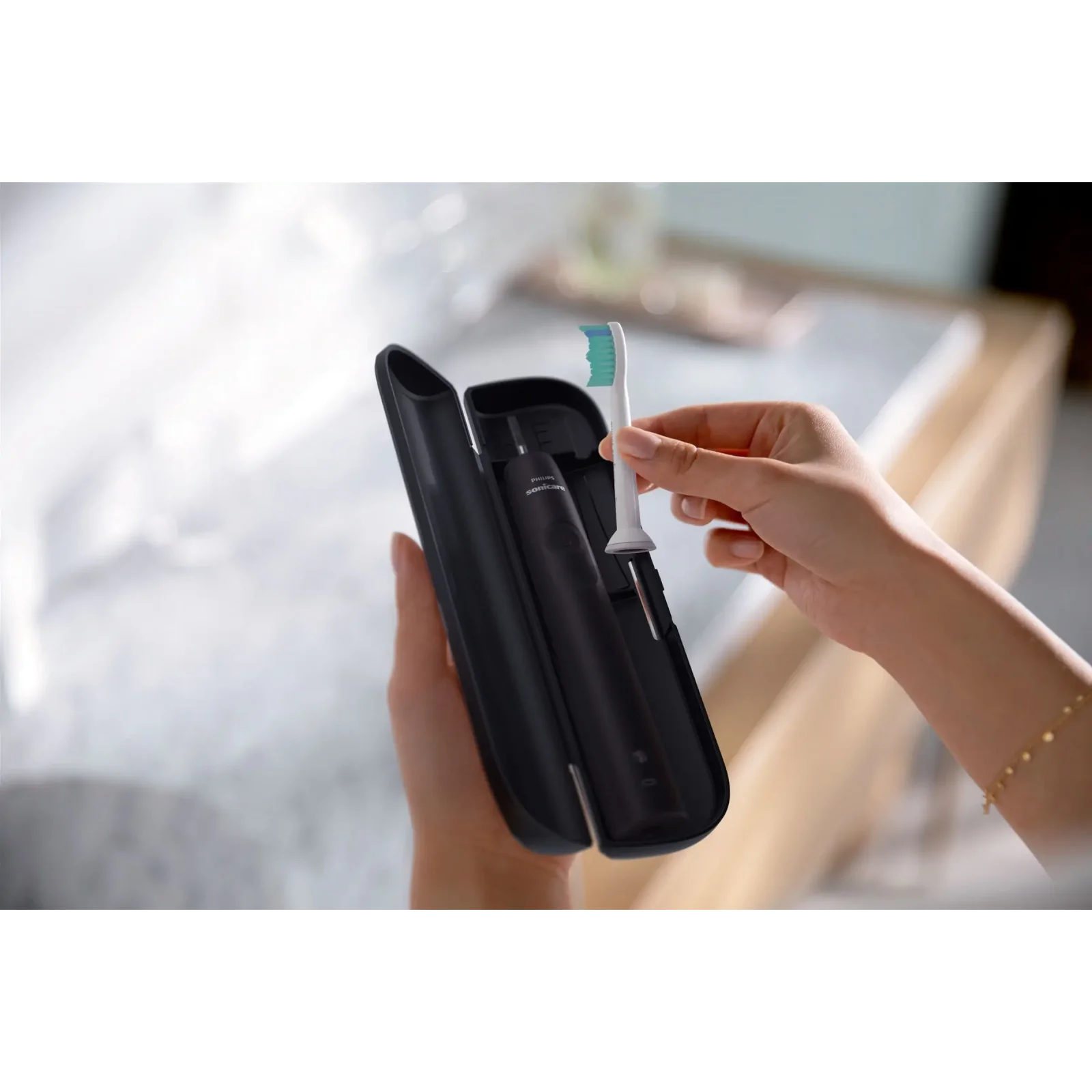 Зубна електрощітка Philips HX3671/14 Gemini 3100 Black UA