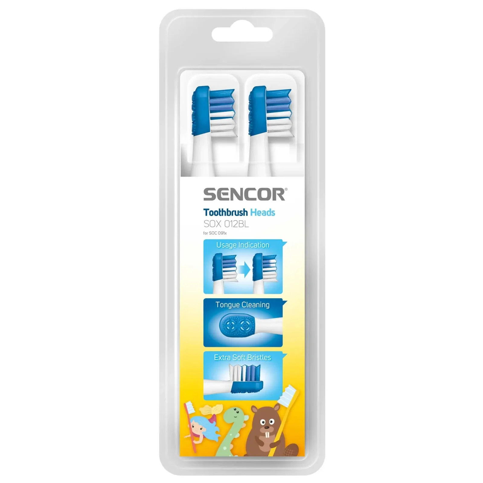Насадки для зубної щітки SENCOR SOX 012BL (білий) UA