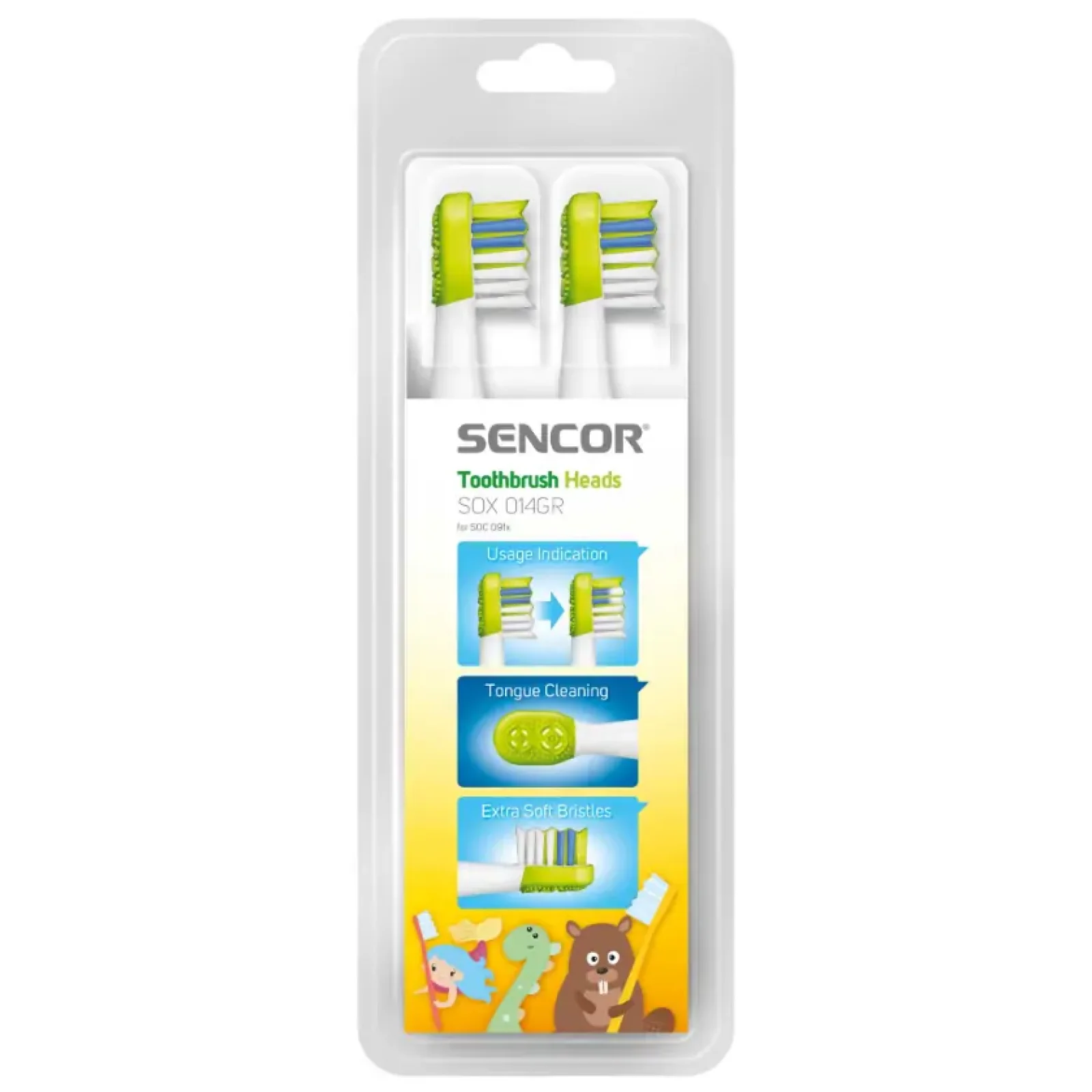 Насадки для зубної щітки SENCOR SOX 014GR UA