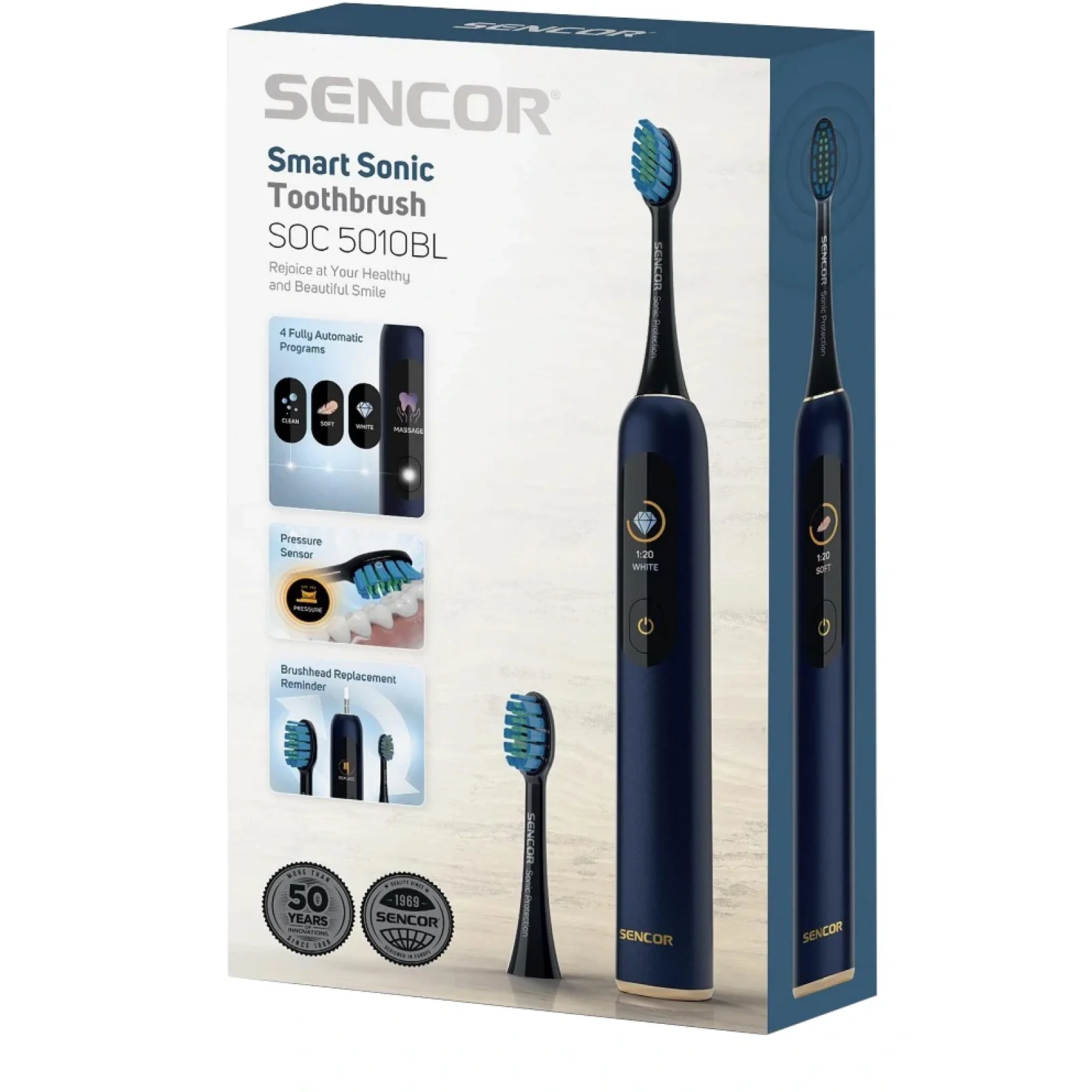 Зубная электрощетка Sencor SOC 5010BL UA