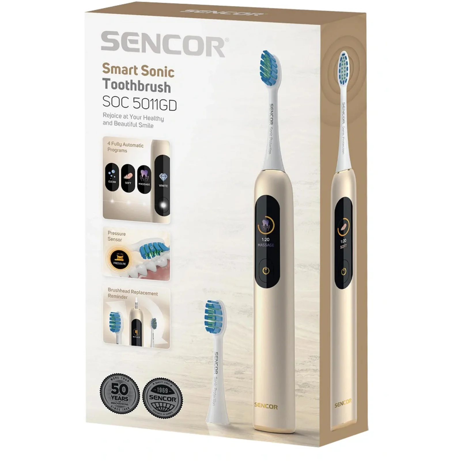 Зубная электрощетка Sencor SOC 5011GD UA