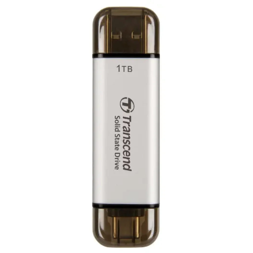 SSD накопичувач Transcend ESD310S 1TB, USB Type C/A Silver UA