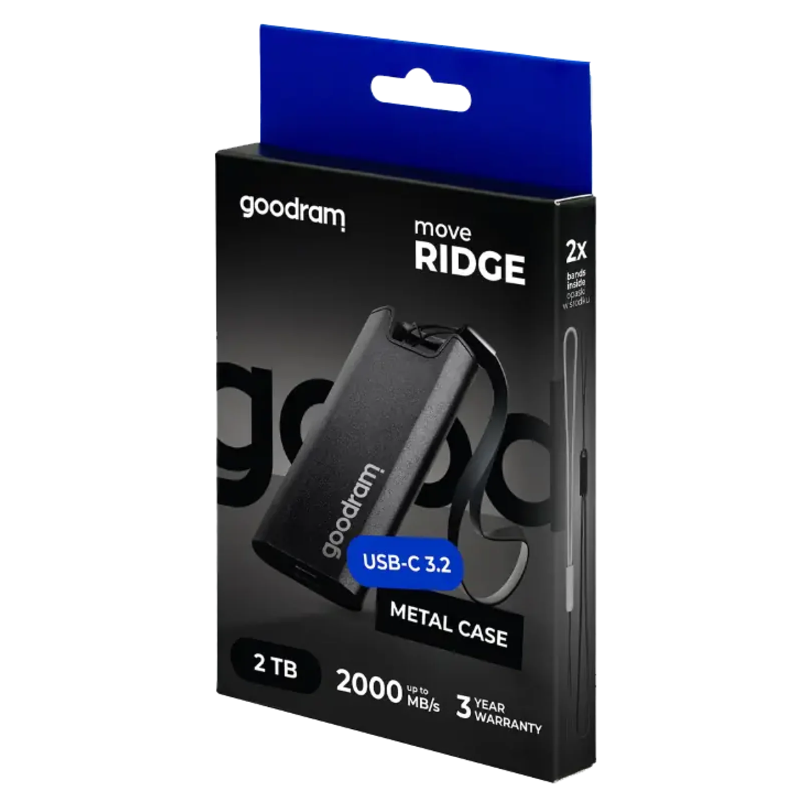 SSD Накопитель Goodram Move Ridge Black 1TB Type C (SSDR-GMRE-01T-K0) UA