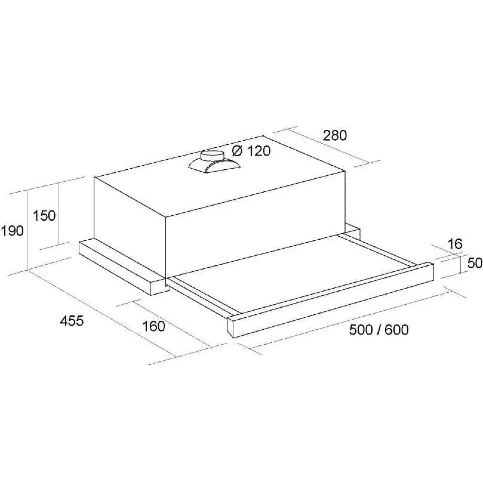 Витяжка Pyramida TL 50 IVORY/N UA