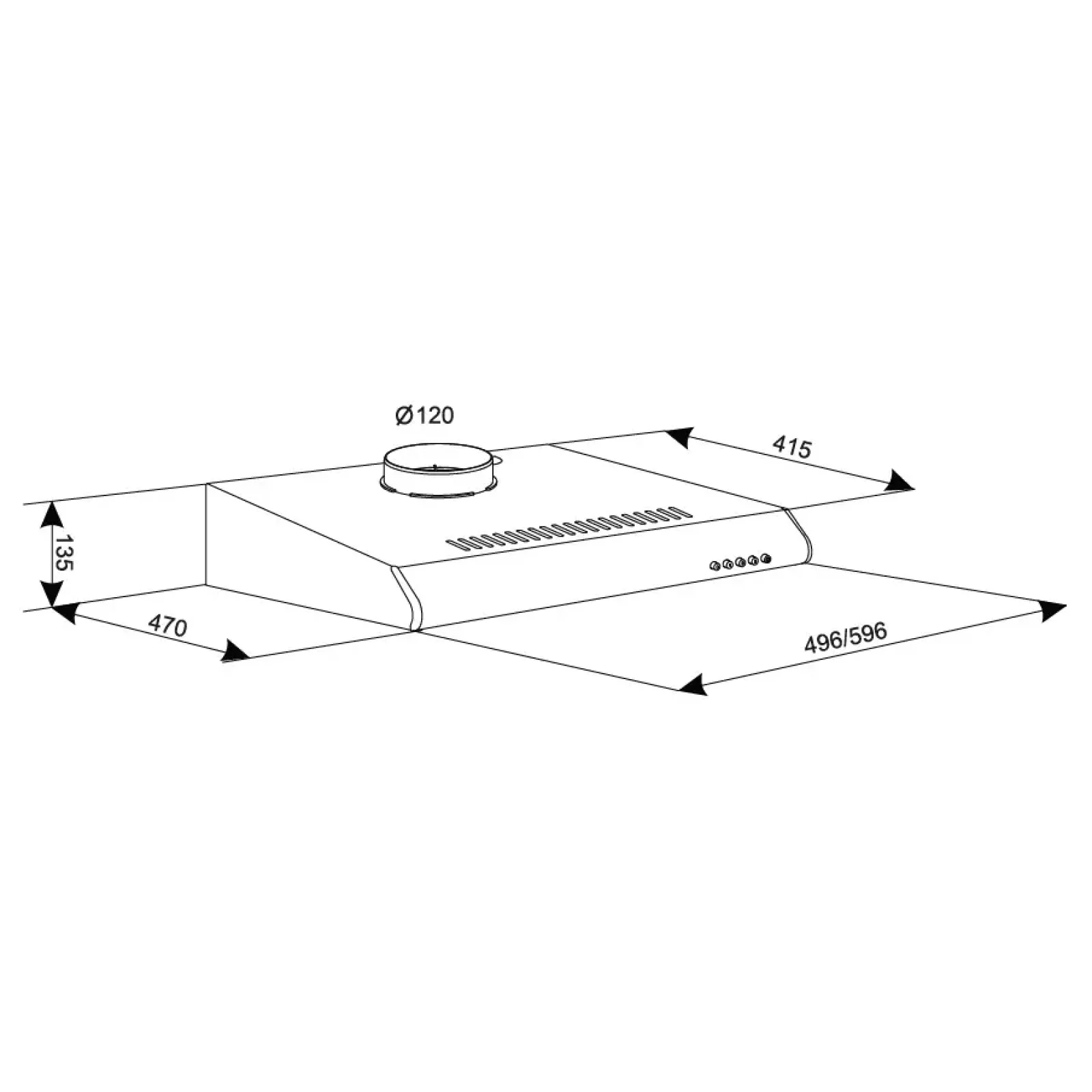 Вытяжка ELEYUS Line I 50 IS UA