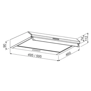 Вытяжка JANTAR ST I LED 60 BR UA