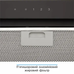 Вытяжка Eleyus GEMINI 700 LED 52 BL UA