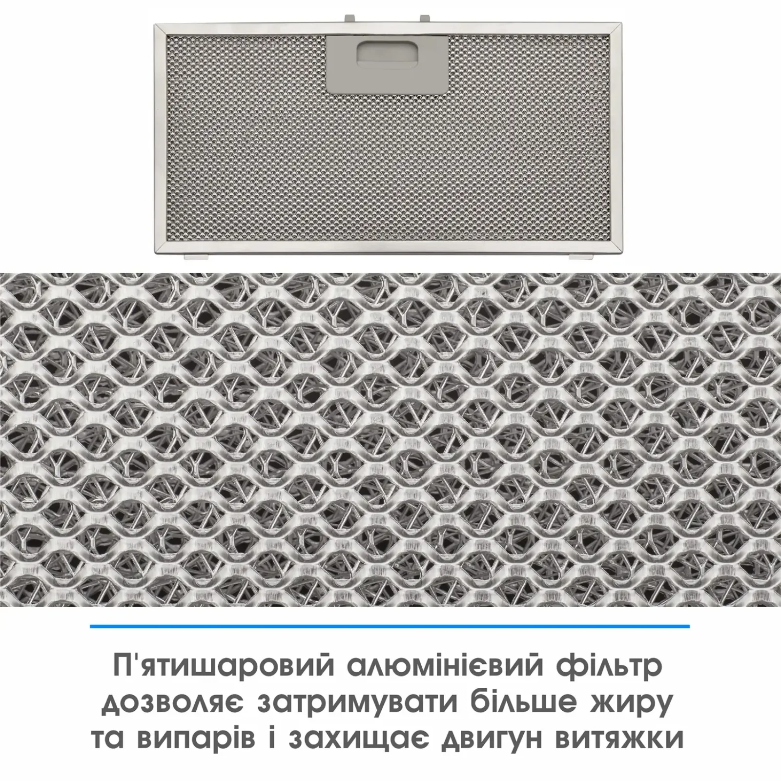 Вытяжка Eleyus GEMINI 700 LED 52 BL UA