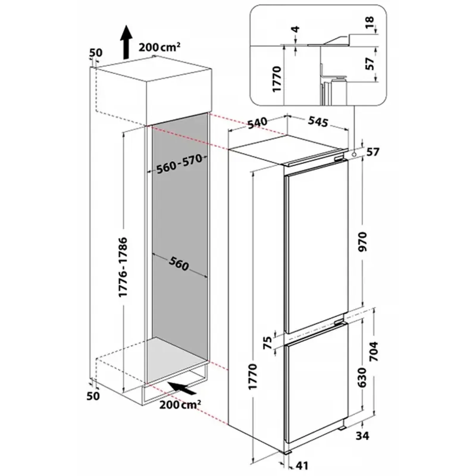 Холодильник Whirlpool WHC18D011C1 SF UA