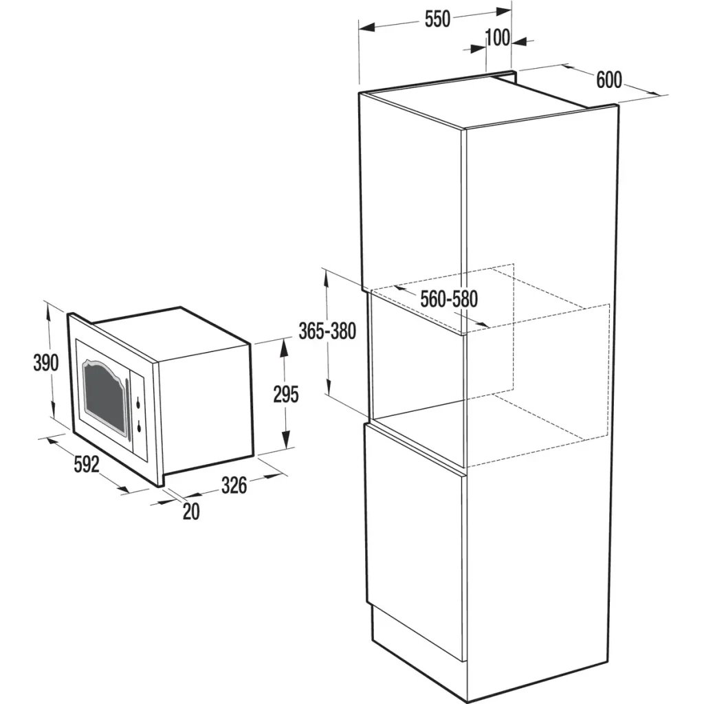 Вбуд. міквохв. піч GORENJE BM 235 CLI UA