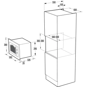 Вбуд. міквохв. піч GORENJE BM 235 CLI UA