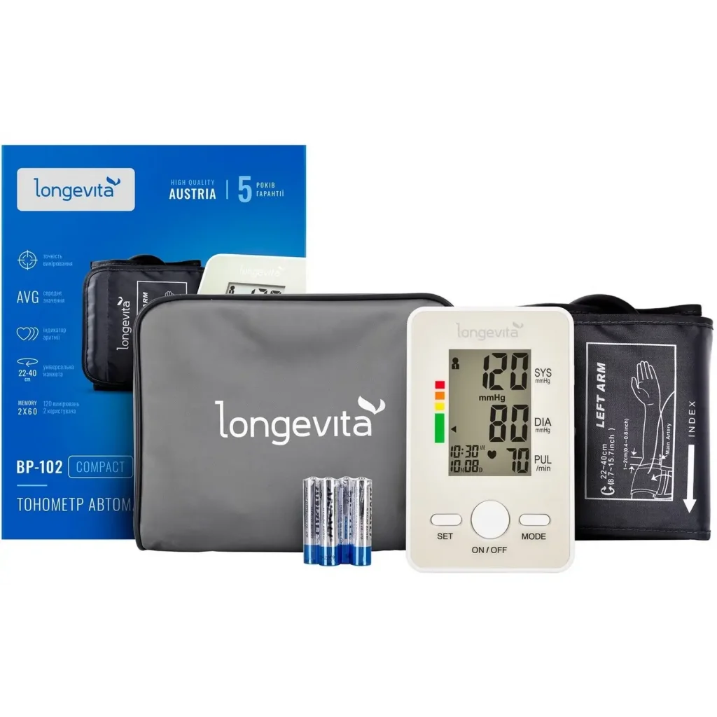 Автоматичний тонометр Longevita BP-102 UA