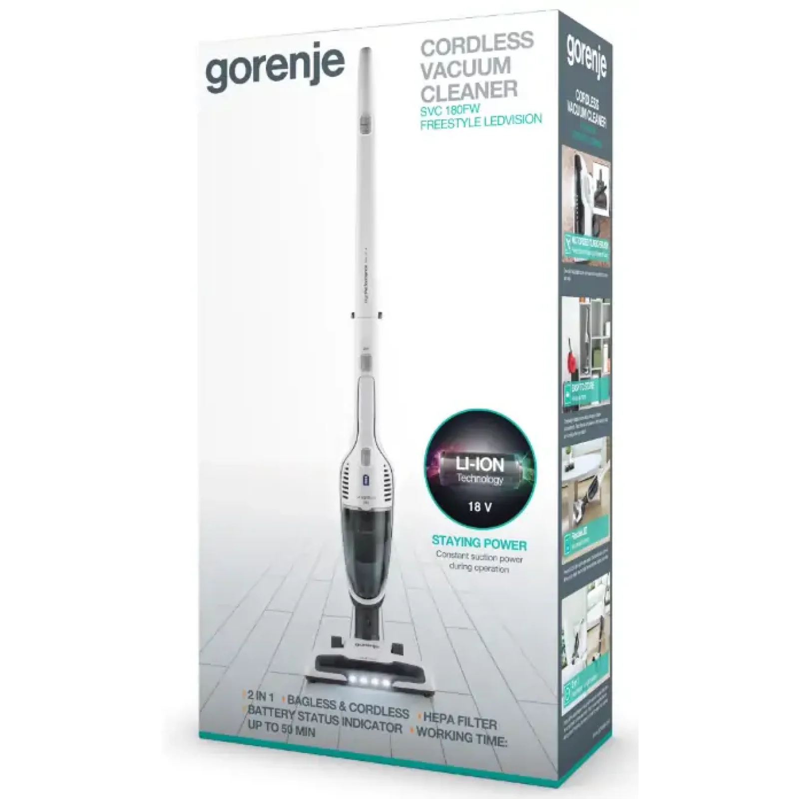 Ручний пилосос GORENJE SVC 180 FW (VC2931) UA