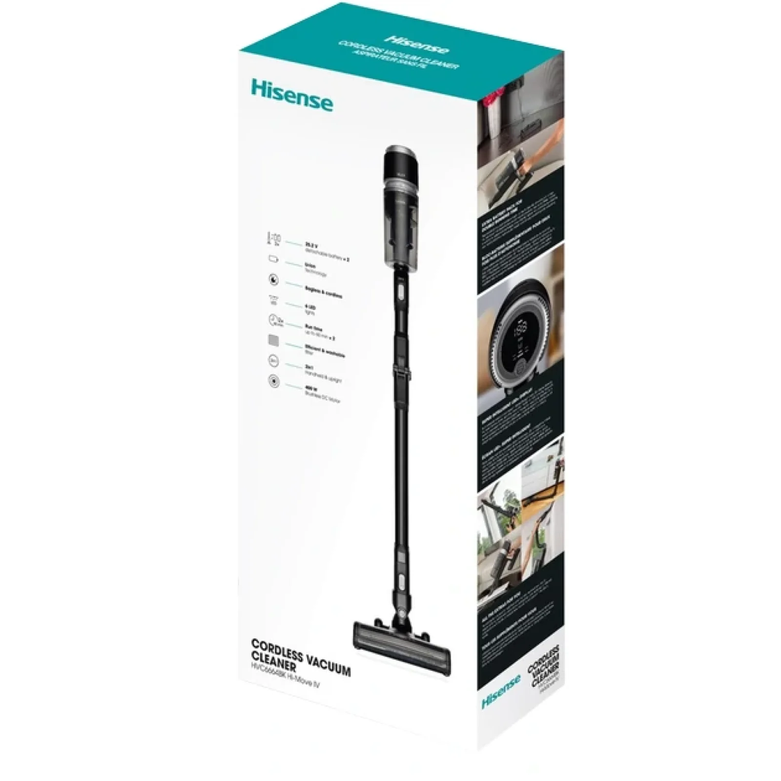 Акумуляторний пилосос Hisense HVC6664BK (HVC3919B-GS) UA