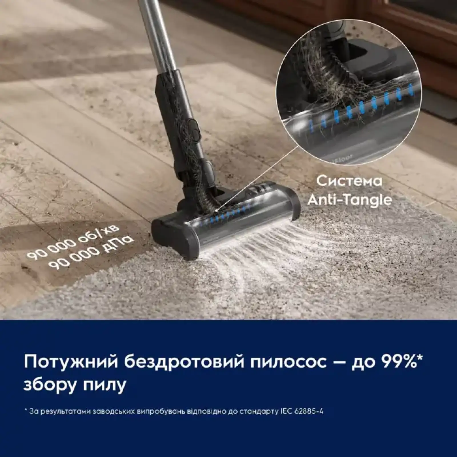 Акумуляторний пилосос ELECTROLUX EP51UH18DB UA