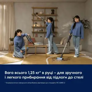 Акумуляторний пилосос ELECTROLUX EP51UH18DB UA